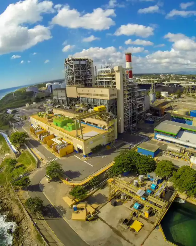 context - aerial view of factory dominicana